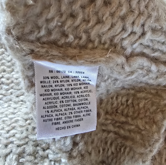 Rare Far Away From Close Anthropologie Wool Kid Mohair Alpaca Sweater S - Picture 7 of 7